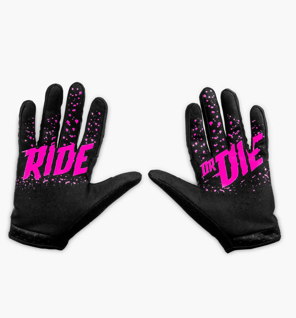 MTB GLOVES Pink polka
